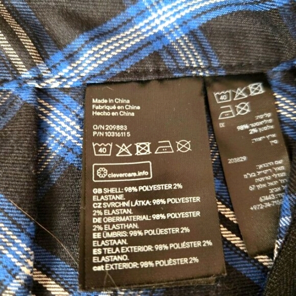 2/$20 H&M Divided Blue & Black Plaid Pleated Mini Skirt Women’s Size 4 - Picture 3 of 7